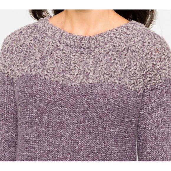 Fate Sweater Long Sleeve Purple Pullover Textured Size Medium Boho Cottage Cozy‎ - Picture 6 of 6